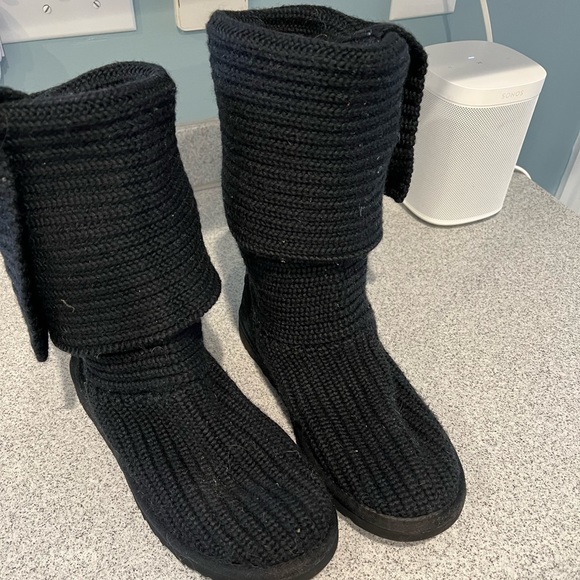 UGG Shoes - Black knit UGG boots